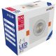 Avide LED Beépíthető Spot 38° Négyzetes 7W CW 6400K