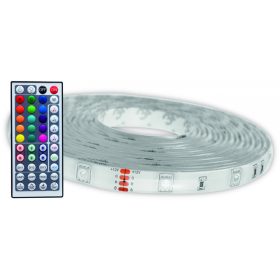   Avide LED Szalag Bliszter 12V 22W RGB 2x5m TUYA - Zene vez. + IR távirányító
