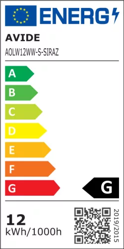Avide kültéri fali lámpa Siraz LED 12W WW mozgásérzékelővel IP54