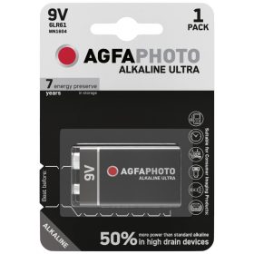 AgfaPhoto Ultra Alkáli 9V Elem B1