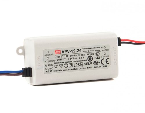 MW APV-12-24 IP42 77x40x29 mm 24V DC