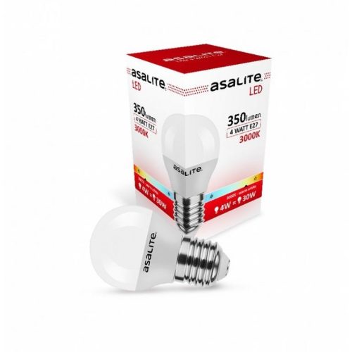 Asalite LED Izzó G45 mini gömb E27 4W 3000K (350 lumen)