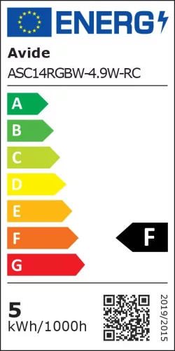 Avide Smart LED Candle 4.9W RGB+W 2700K IR Távirányítóval
