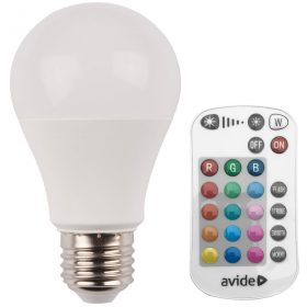   Avide Smart LED Globe A60 9.7W RGB+W 2700K IR Távirányítóval