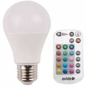   Avide Smart LED Globe A60 9.7W RGB+W 2700K IR Távirányítóval