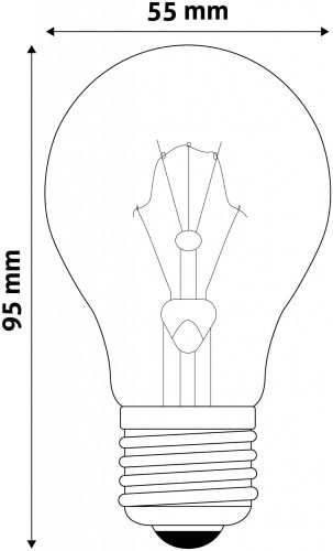 Speciális Izzó A55 100W E27 WW (Avide hőálló)