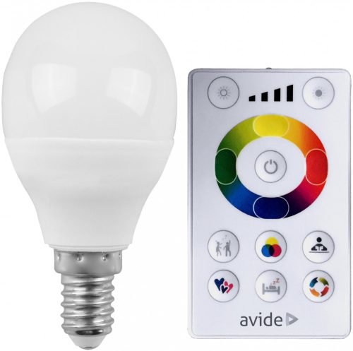 Avide Smart Led Mini Globe 5.5W Rgb+W 2700K Ir Távirányítóval