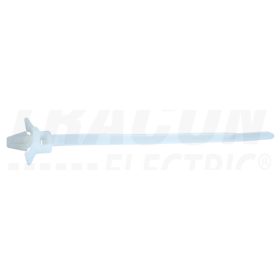   Tracon Benyomótüskés kábelkötegelő, natúr 130×4,8mm, D=25mm, PA6.6, d=6mm