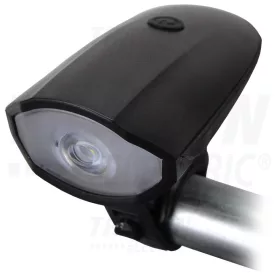   Tracon Elemes LED biciklilámpa 3W, 6000K,  3×AAA, 250lm, IP64, 5h