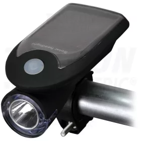   Tracon Napelemes LED biciklilámpa 3W, 6000K, 1200mAh Li-Ion, 200lm, IP64, 6h