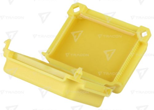 Vízálló műanyag doboz, sárga