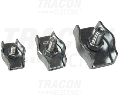 Tracon Sodronyszorító bilincs, szimpla, acél d=4-4,8mm, M5
