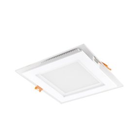 CAPRI GLASS S 12W 3 WHITE szögletes mélysugárzó