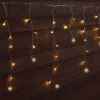 Karácsonyi sziporkázó jégcsap fényfüggöny, kültéri/beltéri