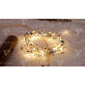 LED karácsonyi lánc,csillag,elemes (X23018)