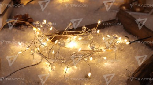 LED karácsonyi lánc,csepp,elemes (X23016)