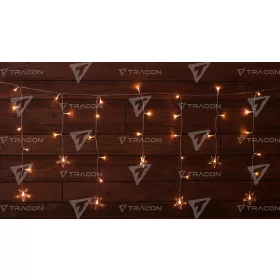 LED karácsonyi ablakdísz,csillag,elemes (X23009)