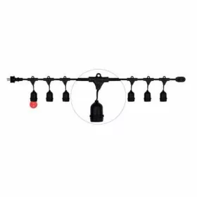   DURA kültéri füzér CLE2724 CATENARIA E27 24db foglalattal (15M/60CM), 16 méter hosszú