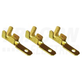   Tracon Szigeteletlen rátolható csatlakozó csap, sárgaréz 2,8×0,5mm, 0,5-1mm2