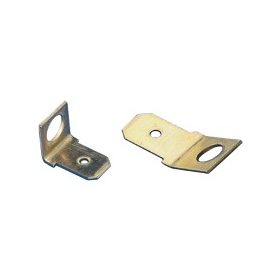   Tracon Csavaros rögzítésű szigeteletlen csatlakozó csap, sárgaréz 6,3x0,8mm 90°, M5