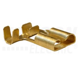   Tracon Szig.tlen rátolható csatl. hüvely, ónozott réz, rögz.csapos 7,7×0,8mm, 1-2,5mm2, 90°