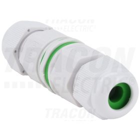   Tracon Tömítőszelencés kábeltoldó fehér 0.5-1.5 mm2, IP68, PA6.6, 3P, 450VAC, 16A