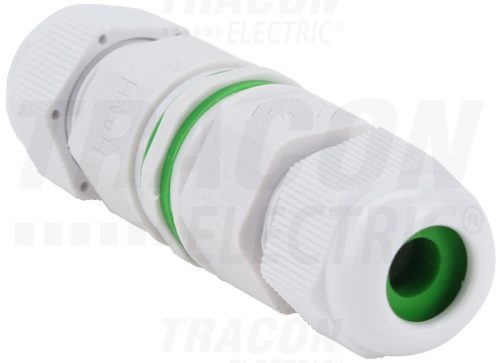 Tracon Tömítőszelencés kábeltoldó fehér 0.5-1.5 mm2, IP68, PA6.6, 3P, 450VAC, 16A
