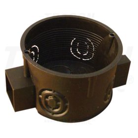   Tracon Perforált szerelvénydoboz süllyesztett, sorolható, fekete 64×15×40mm