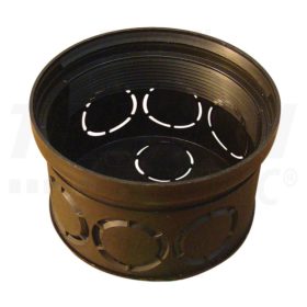 Tracon Perforált kötődoboz süllyesztett, fekete 70×45mm