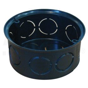   Tracon Perforált szerelvénydoboz süllyesztett, tetővel, fekete 72×36mm