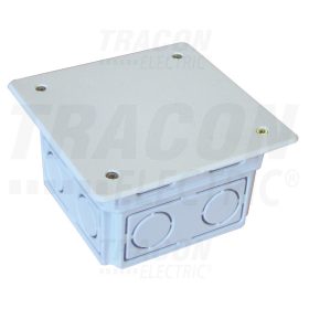   Tracon Perforált kötődoboz süllyesztett, négyzetes, fekete 76(97)×51.5mm