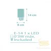 DALBER NIGHTLIGHT DOTS TURQUOISE 41005H