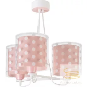 DALBER 3 LIGHT HANGING LAMP DOTS CORAL 41007S