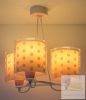 DALBER 3 LIGHT HANGING LAMP DOTS CORAL 41007S