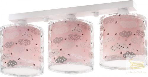 DALBER 3 LIGHT CEILING LAMP CLOUDS PINK 41413S