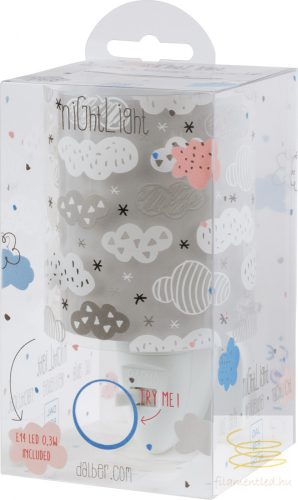 DALBER NIGHTLIGHT LED CLOUDS GREY 41415E