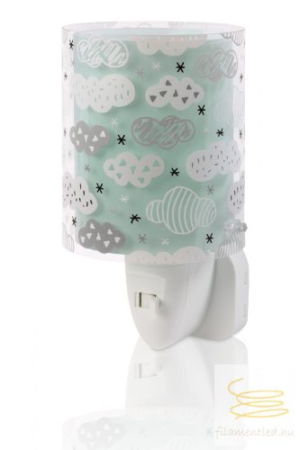 DALBER NIGHTLIGHT LED CLOUDS GREEN 41415H