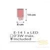 DALBER NIGHTLIGHT LED CLOUDS PINK 41415S