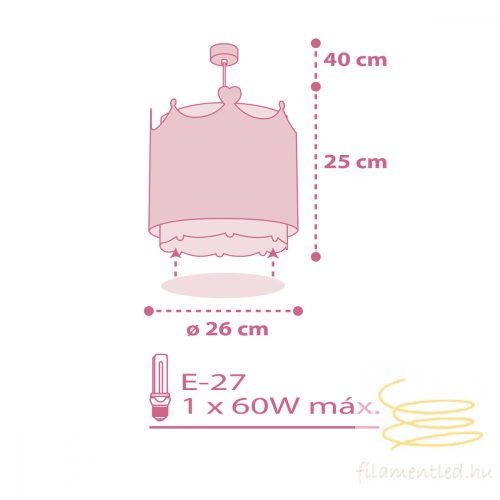 DALBER HANGING LAMP LITTLE QUEEN  61102