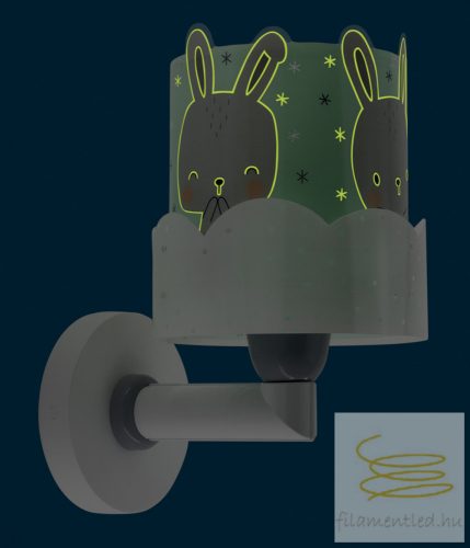 DALBER WALL LAMP BABY BUNNY GREEN 61159H