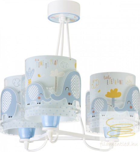 DALBER 3 LIGHT HANGING LAMP LITTLE ELEPHANT BLUE 61337T