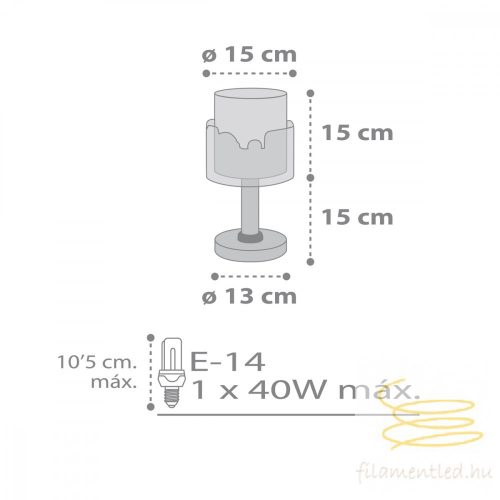 DALBER TABLE LAMP BABY TRAVEL 61681