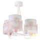 DALBER 3 LIGHT HANGING LAMP SWEET LOVE PINK 61717S