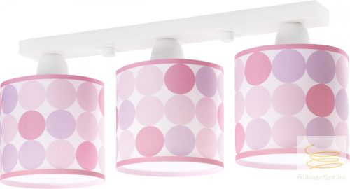 DALBER 3 LIGHT CEILING LAMP COLORS PINK 62003S