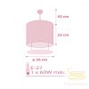 DALBER HANGING LAMP SWEET DREAMS PINK 62012S