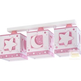 DALBER 3 LIGHT CEILING LAMP MOONLIGHT PINK 63233NS