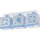 DALBER 3 LIGHT CEILING LAMP MOONLIGHT BLUE 63233NT
