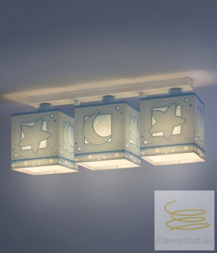 DALBER 3 LIGHT CEILING LAMP MOONLIGHT BLUE 63233NT
