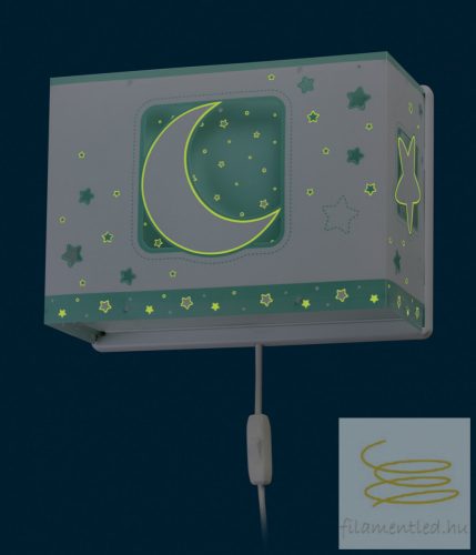 DALBER WALL LAMP MOON LIGHT GREEN 63238H