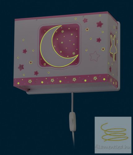 DALBER WALL LAMP MOON LIGHT PINK 63238S